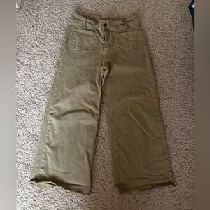 Women's Wide Leg Tan Pants